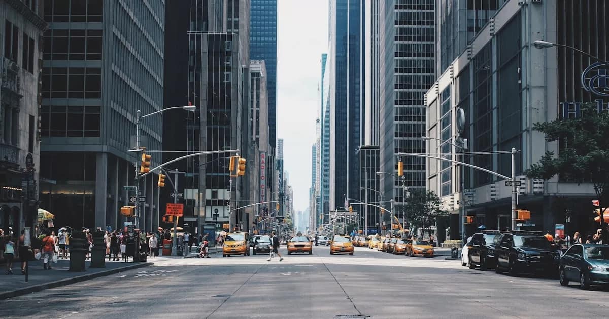 modern city architecture towers