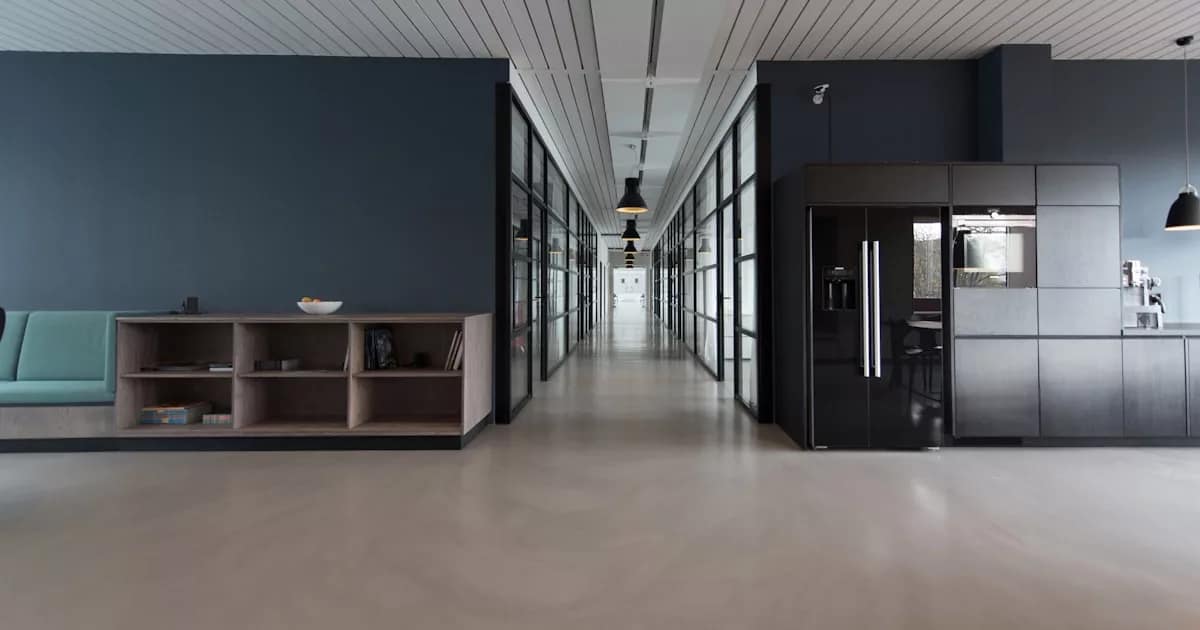 bright modern open office space