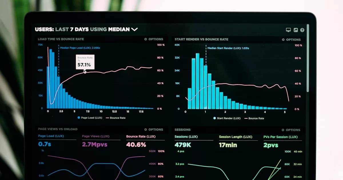 data analytics dashboard screen